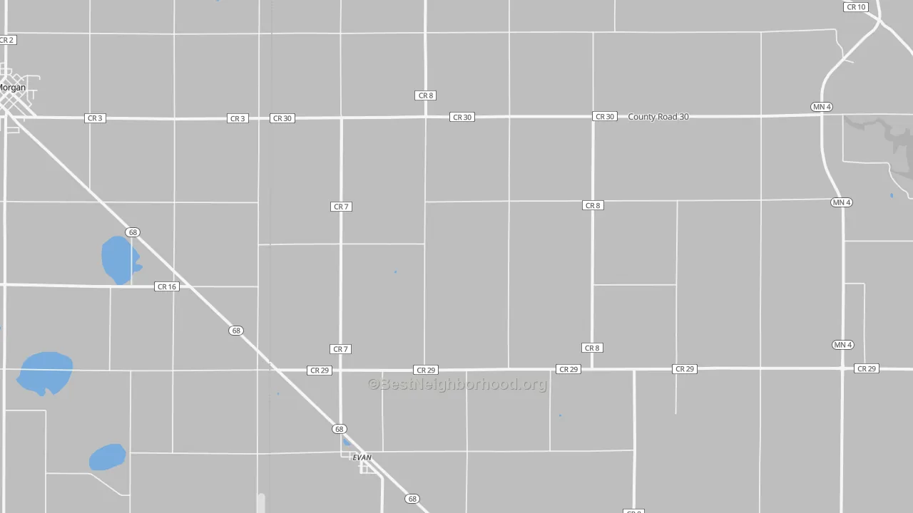 Transit Grade map of Evan, MN