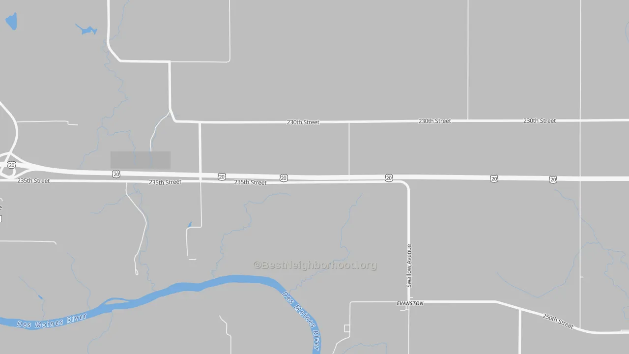 Transit Grade map of Evanston, IA