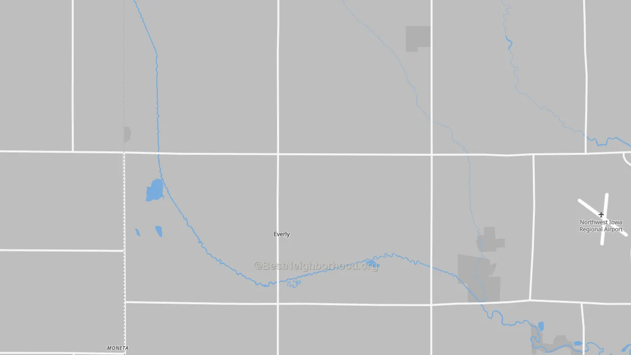 Transit Grade map of Everly, IA