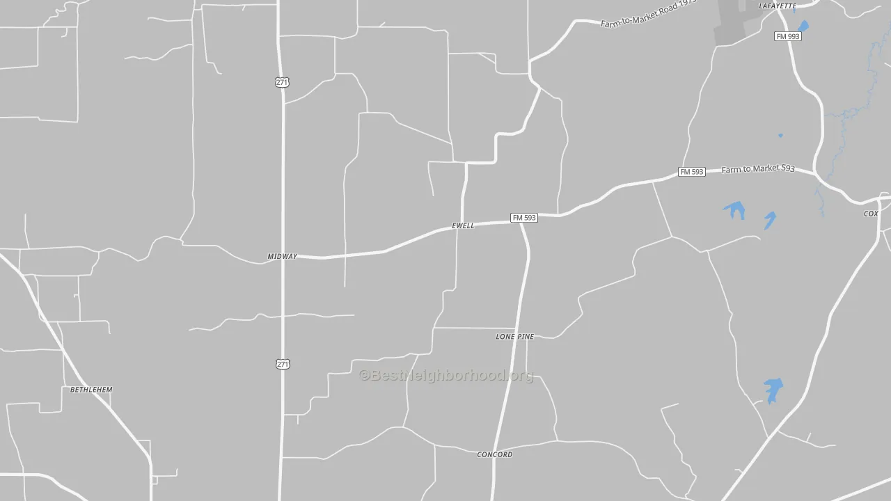 Transit Grade map of Ewell, TX