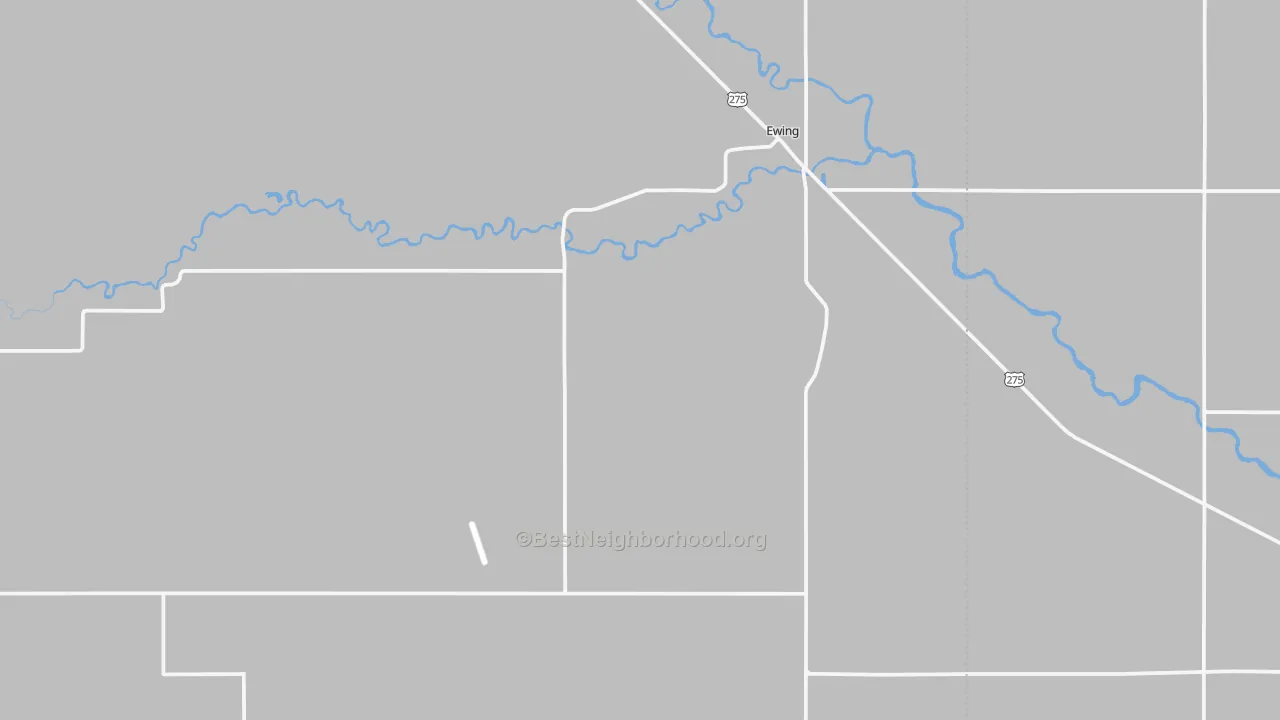 Transit Grade map of Ewing, NE