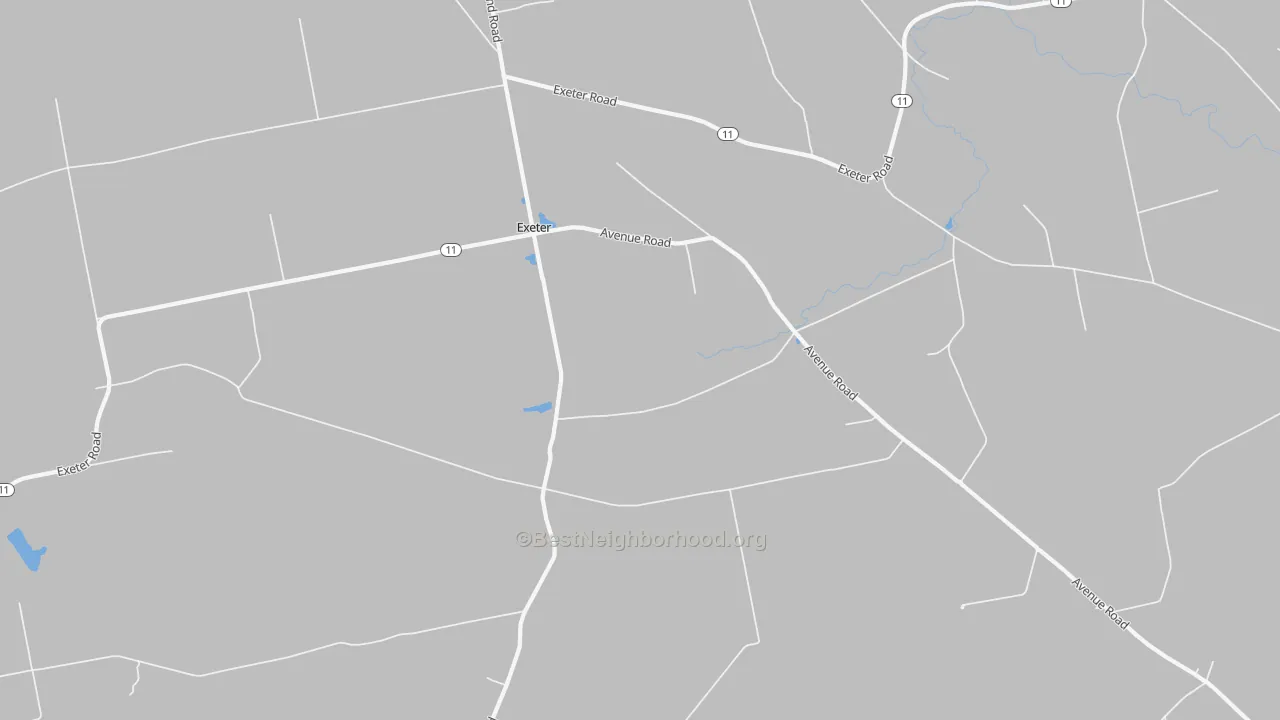Transit Grade map of Exeter, ME