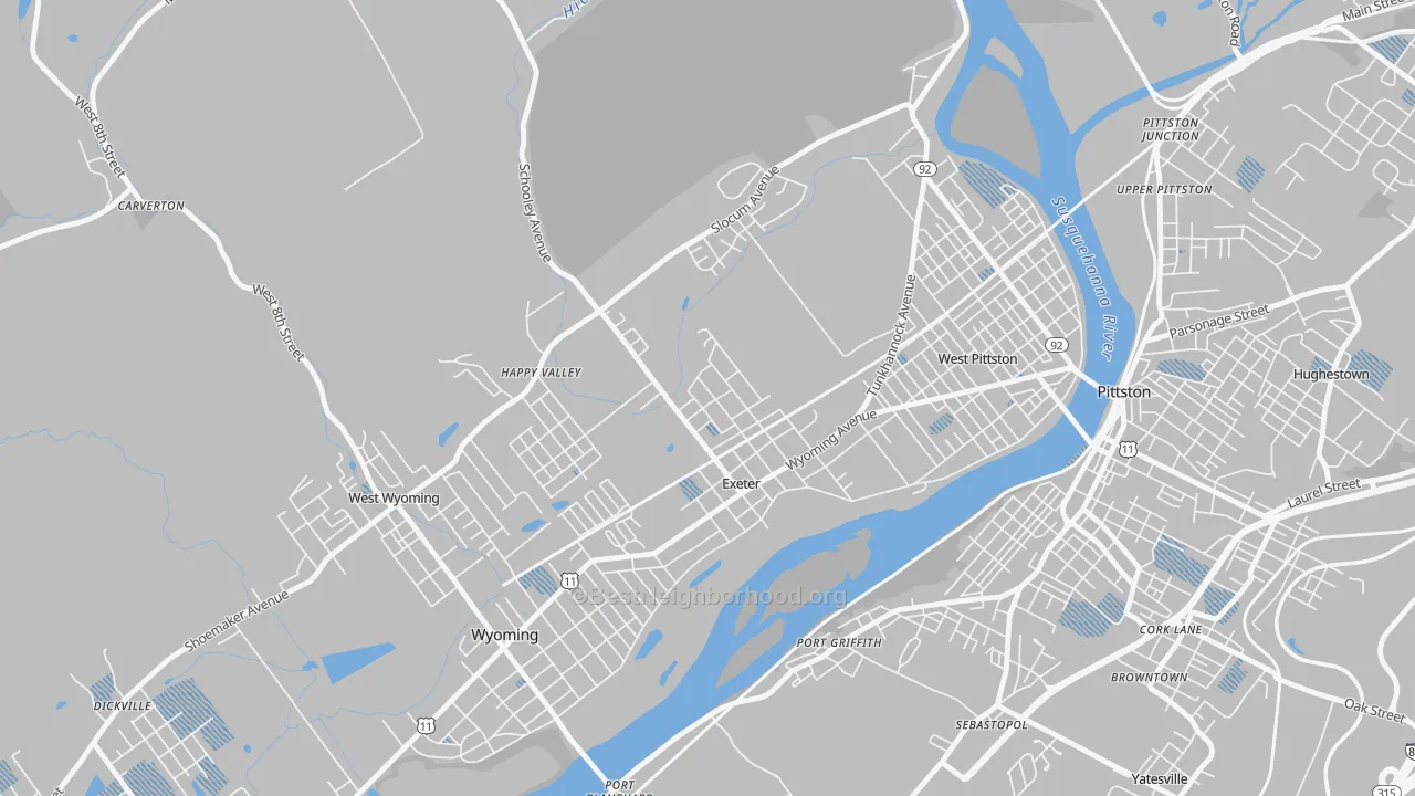 Transit Grade map of Exeter, PA