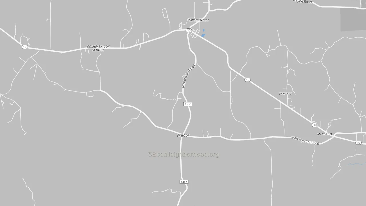 Transit Grade map of Exmoor, AL