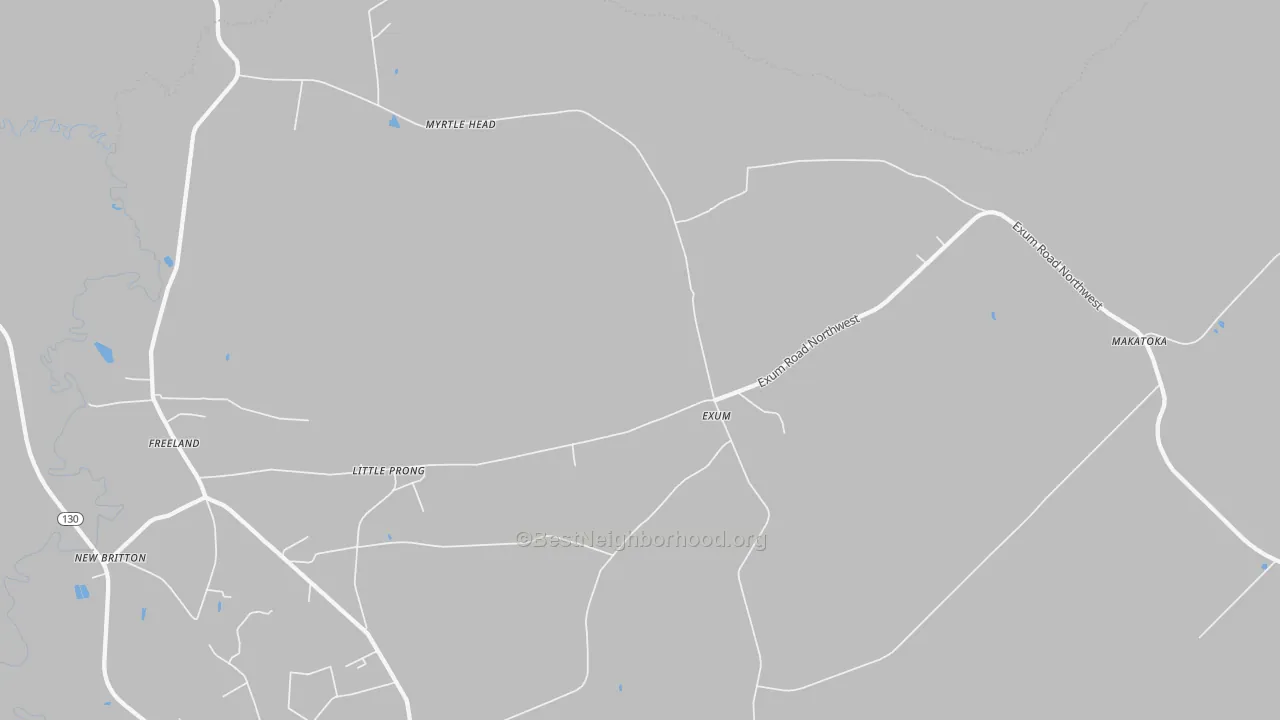 Transit Grade map of Exum, NC