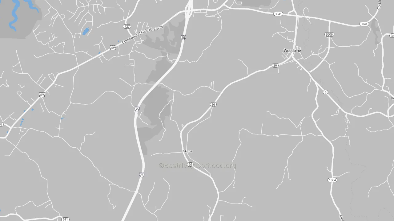 Transit Grade map of Faber, KY