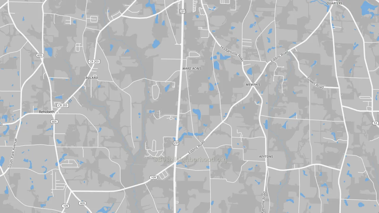 Transit Grade map of Fadette, AL