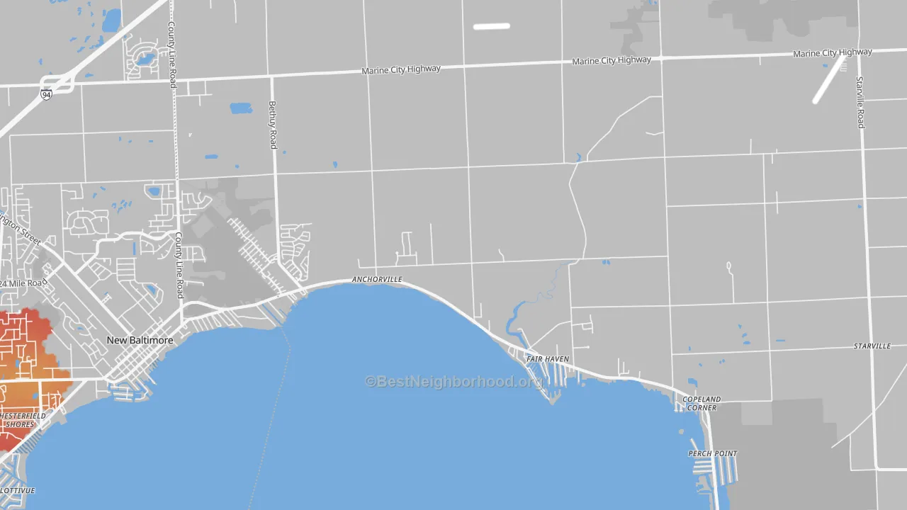 Transit Grade map of Fair Haven, MI