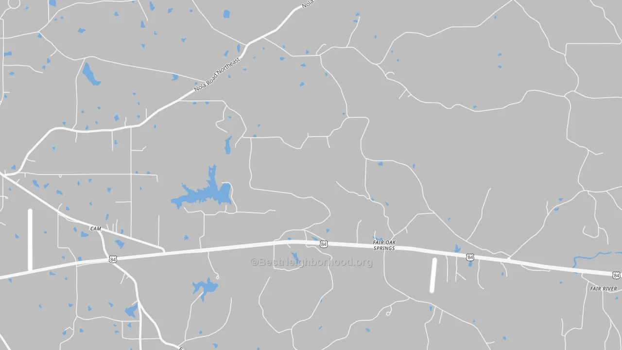 Transit Grade map of Fair Oak Springs, MS