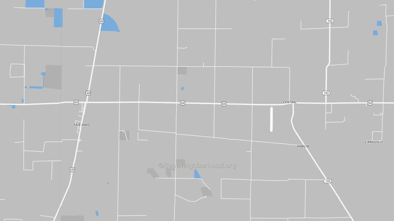 Transit Grade map of Fair Oaks, AR