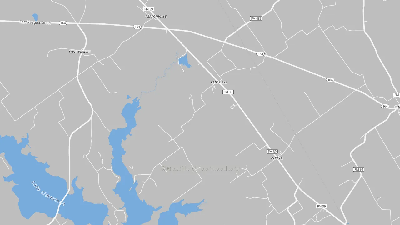 Transit Grade map of Fair Oaks, TX