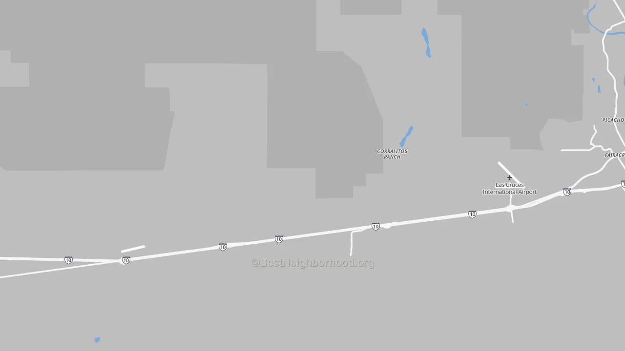 Transit Grade map of Fairacres, NM