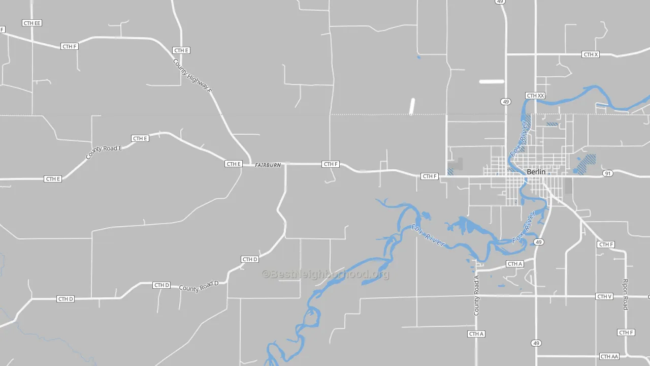 Transit Grade map of Fairburn, WI