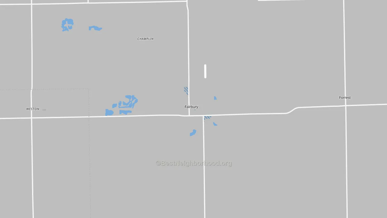 Transit Grade map of Fairbury, IL