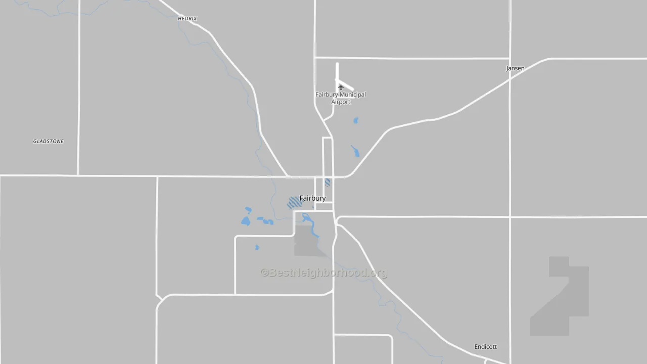 Transit Grade map of Fairbury, NE