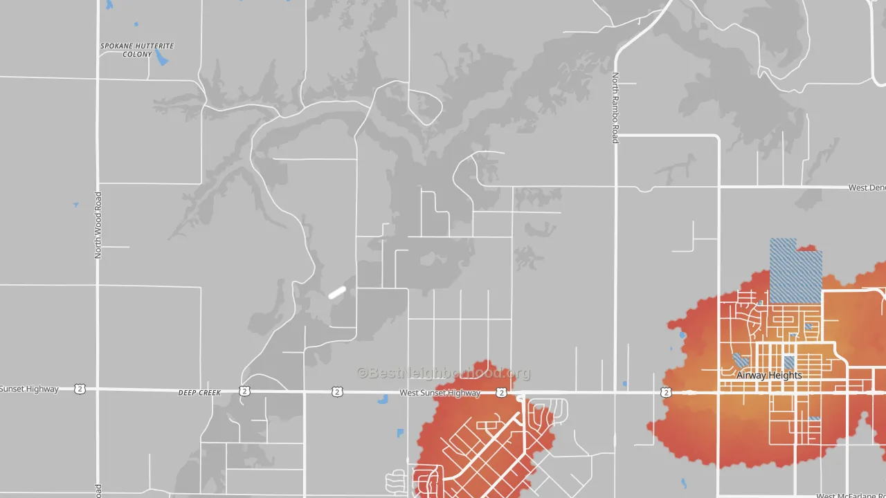 Transit Grade map of Fairchild Air Force Base, WA