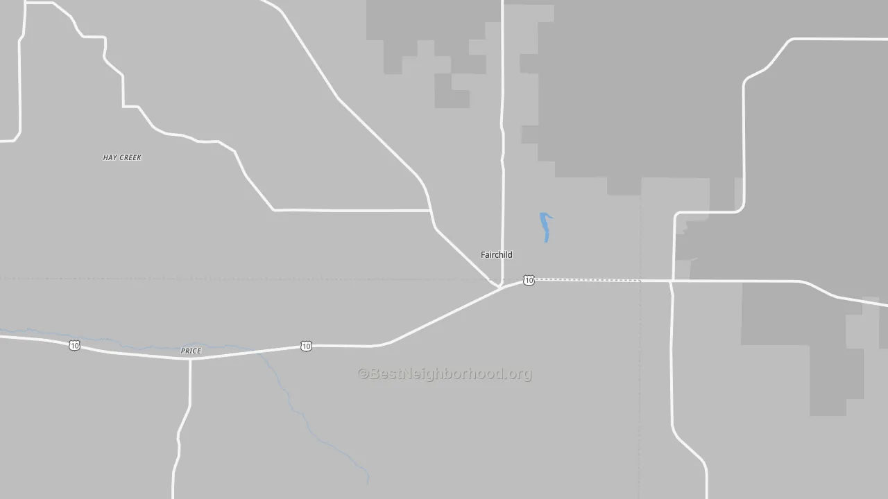 Transit Grade map of Fairchild, WI