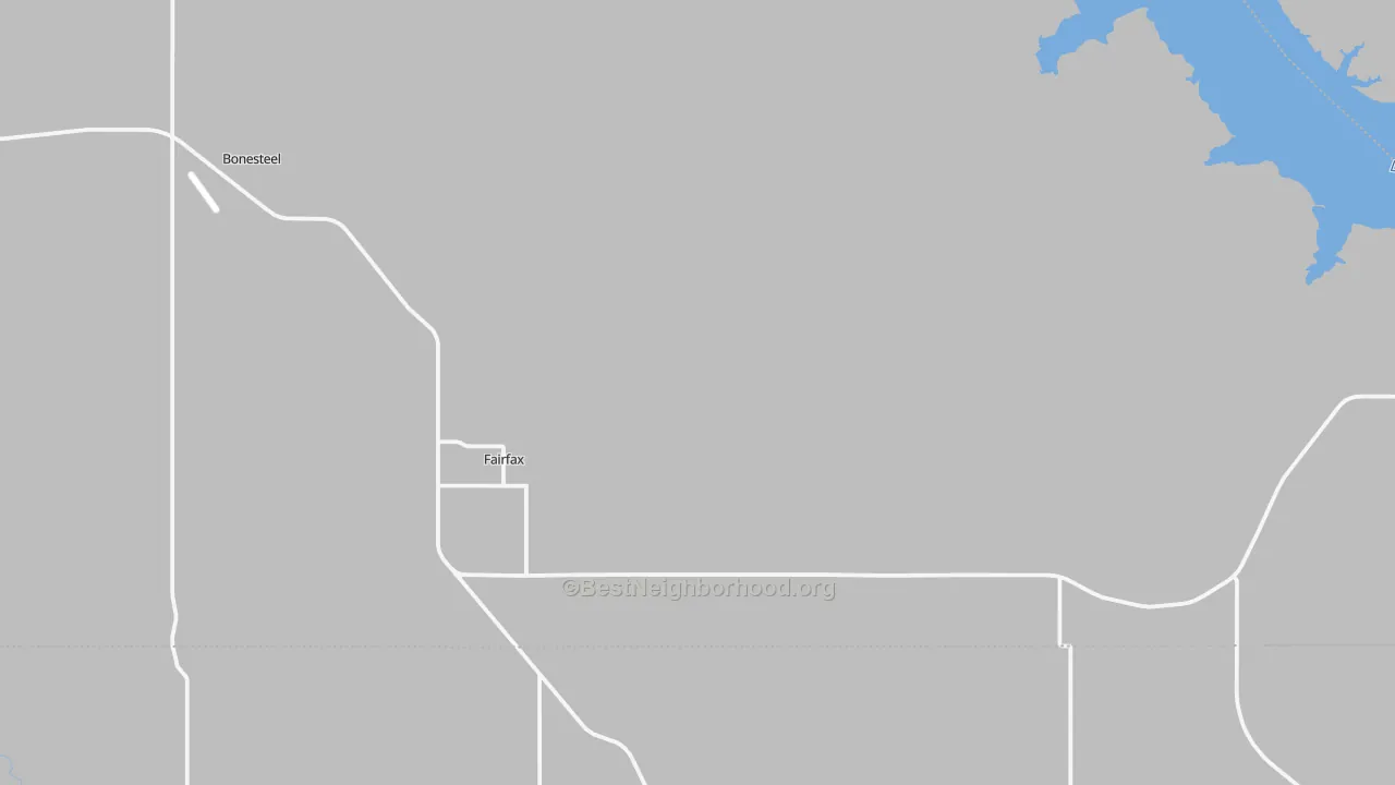 Transit Grade map of Fairfax, SD