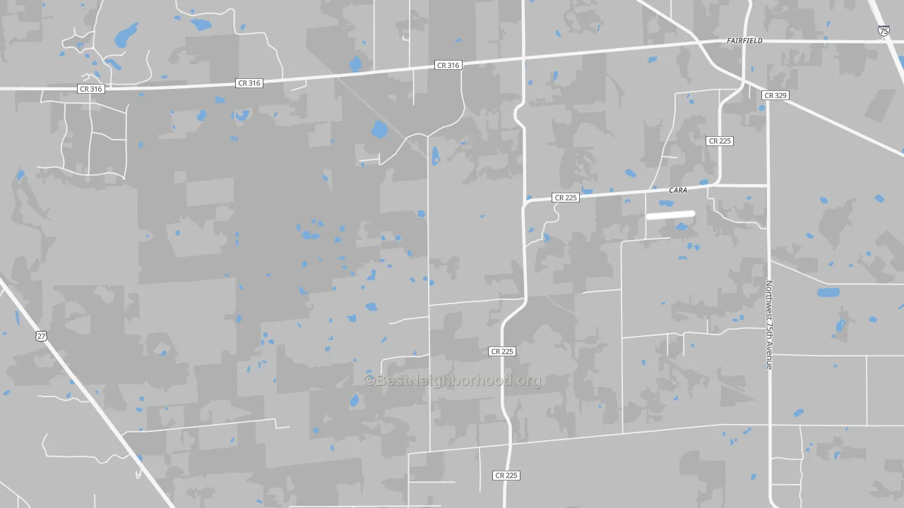 Transit Grade map of Fairfield, FL