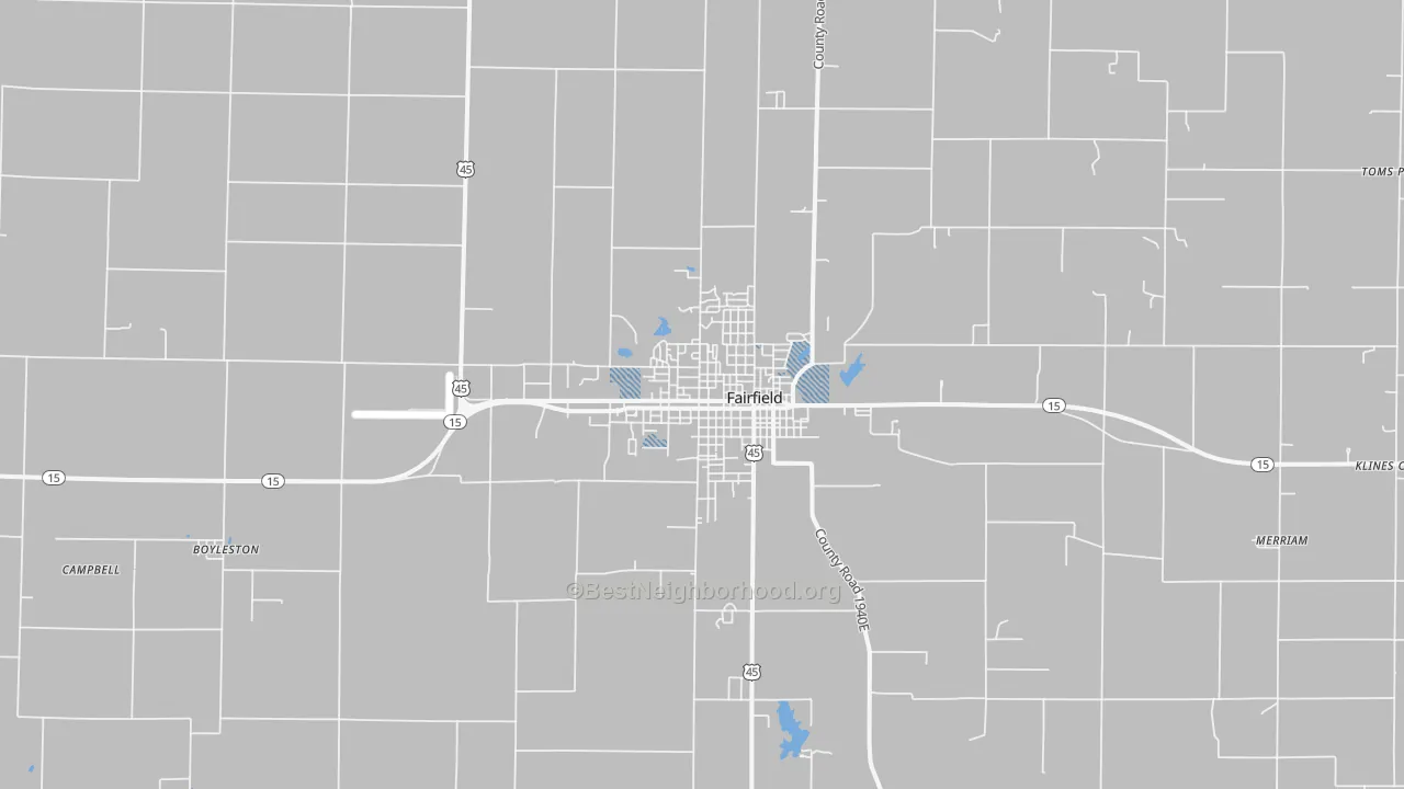 Transit Grade map of Fairfield, IL