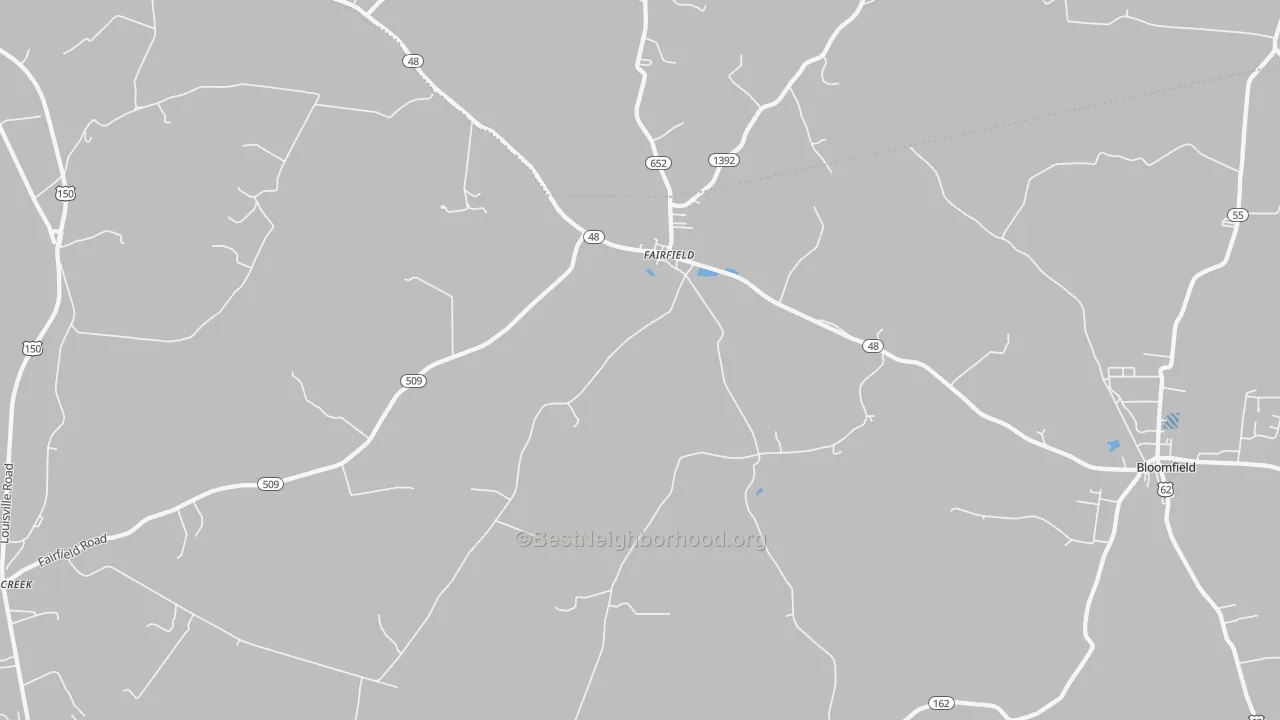 Transit Grade map of Fairfield, KY