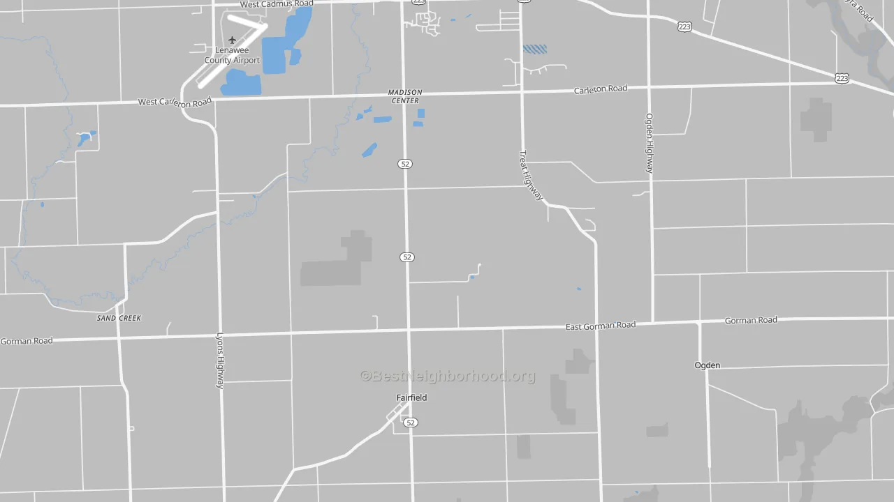 Transit Grade map of Fairfield, MI