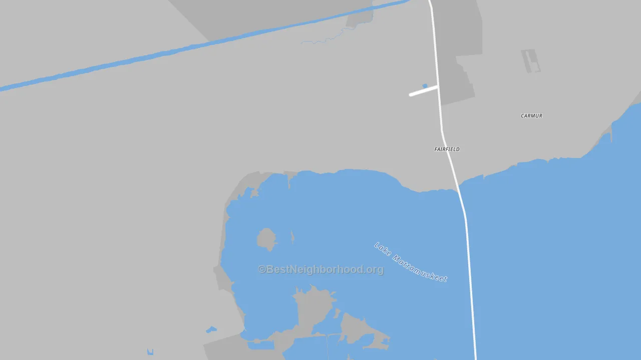 Transit Grade map of Fairfield, NC