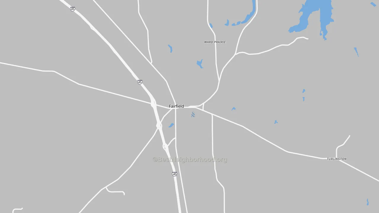 Transit Grade map of Fairfield, TX