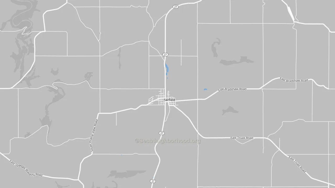 Transit Grade map of Fairfield, WA