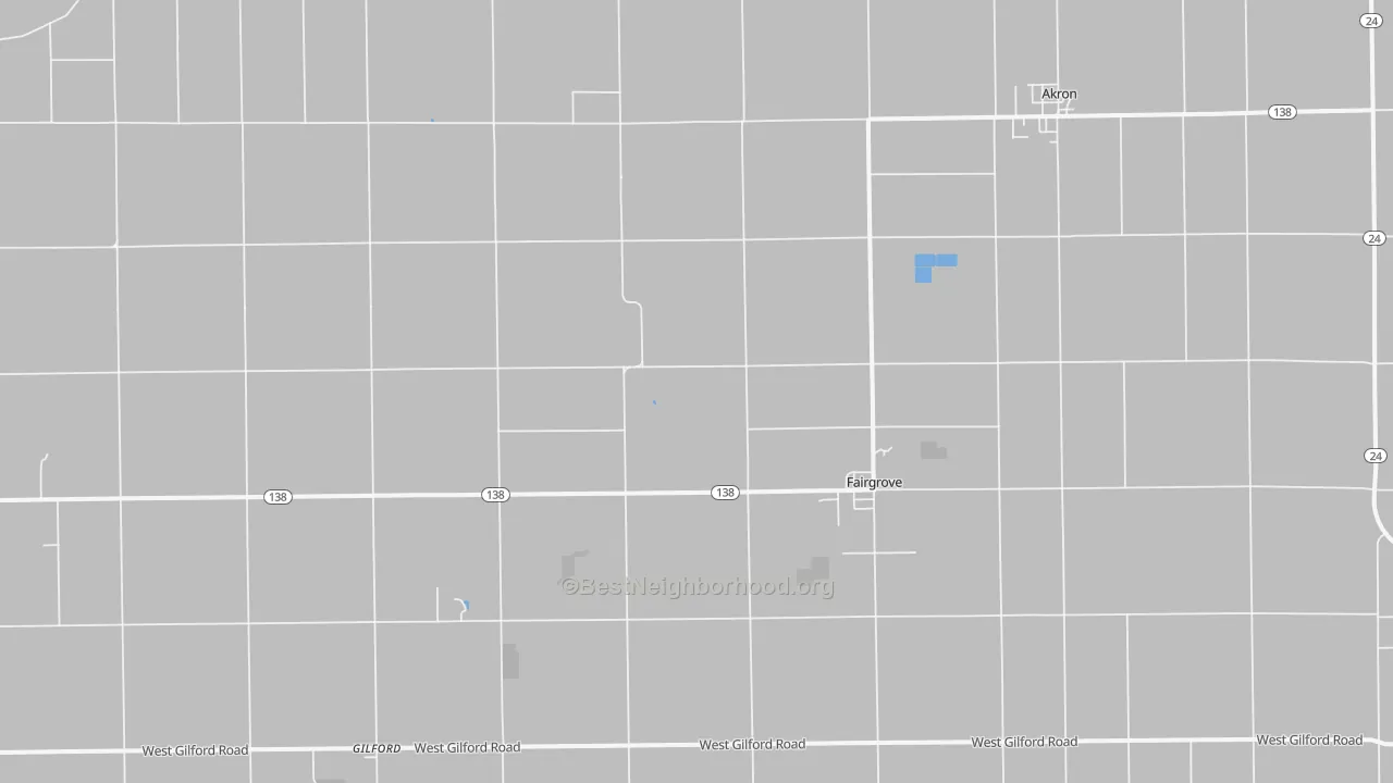 Transit Grade map of Fairgrove, MI