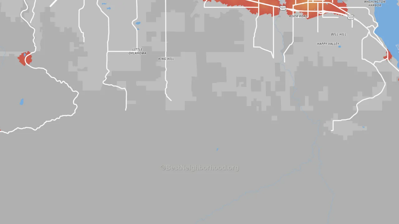 Transit Grade map of Fairholm, WA