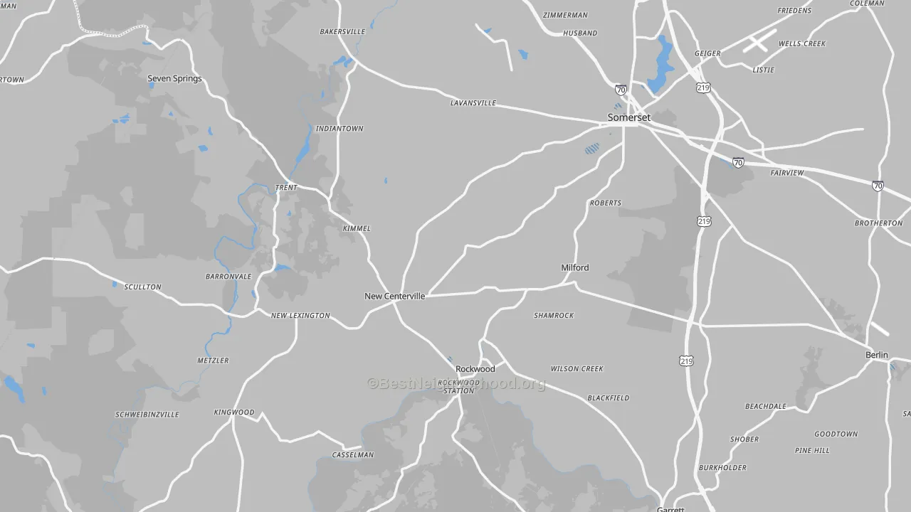 Transit Grade map of Fairhope, PA