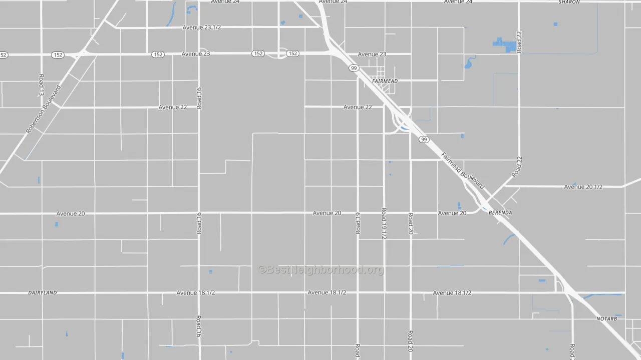 Transit Grade map of Fairmead, CA
