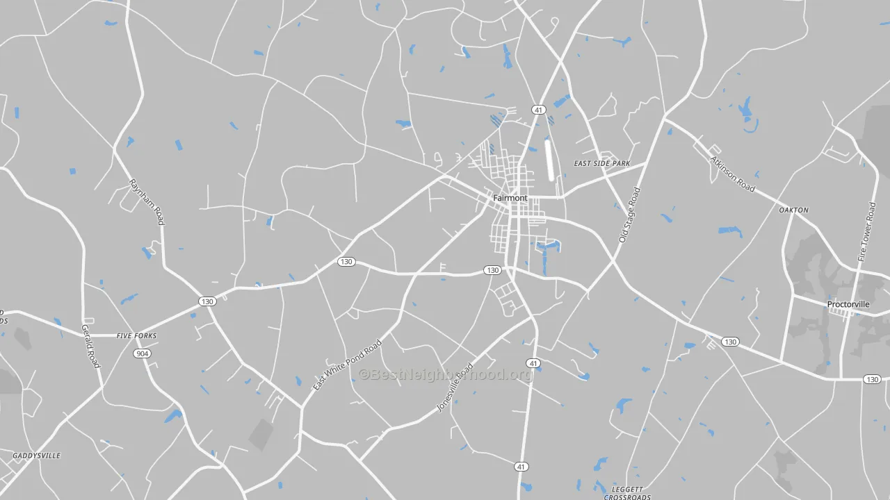 Transit Grade map of Fairmont, NC