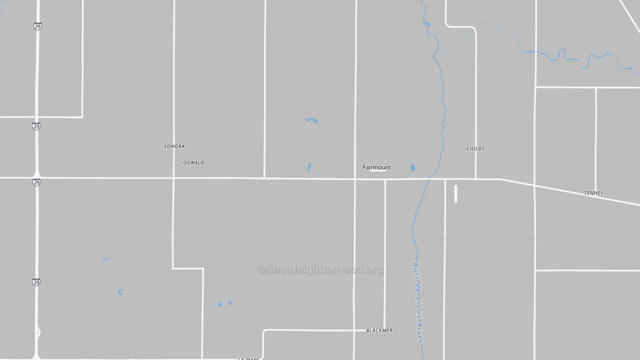 Transit Grade map of Fairmount, ND