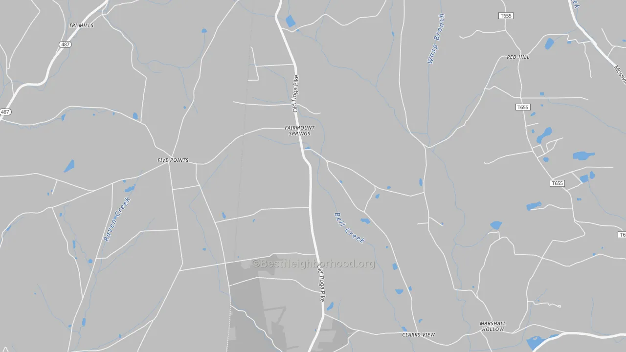 Transit Grade map of Fairmount Springs, PA