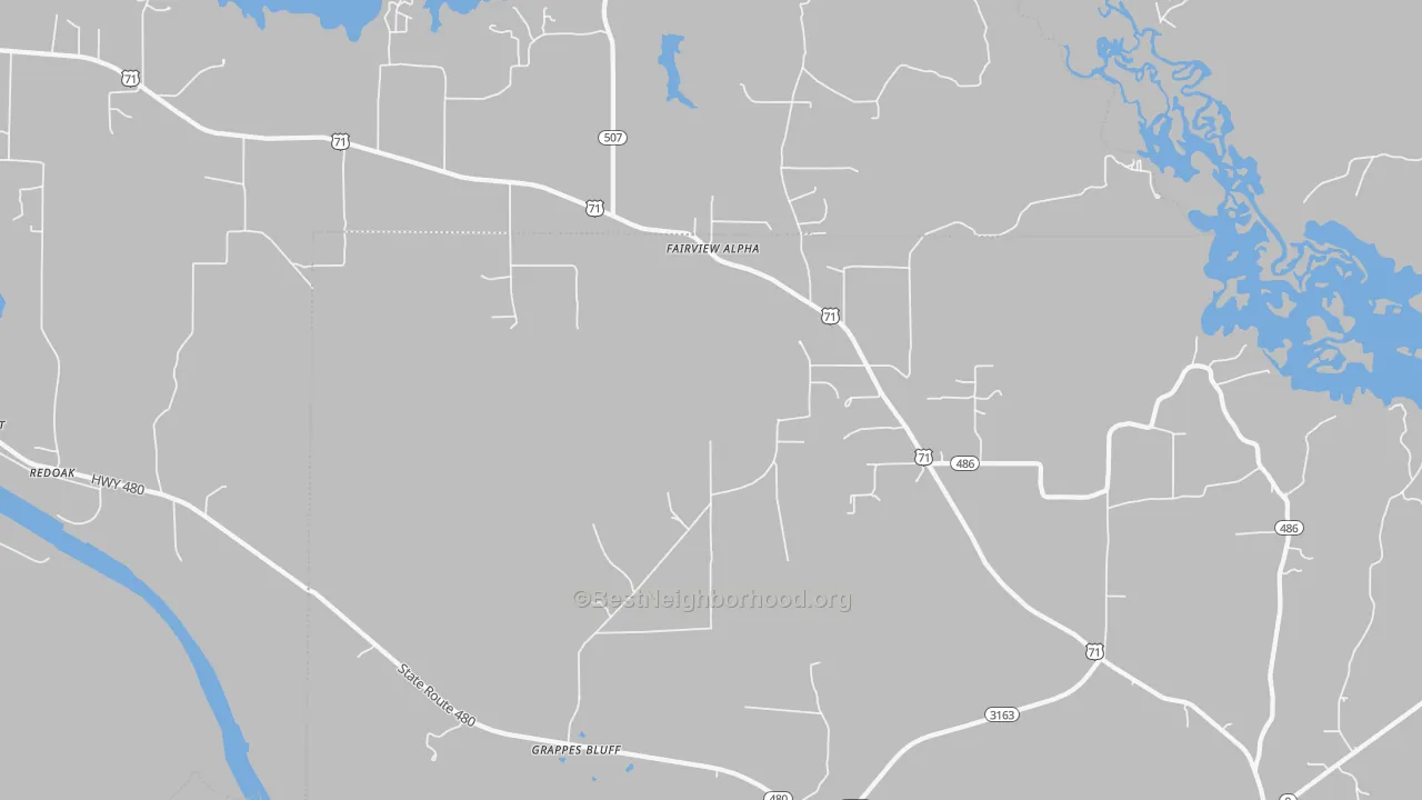 Transit Grade map of Fairview Alpha, LA