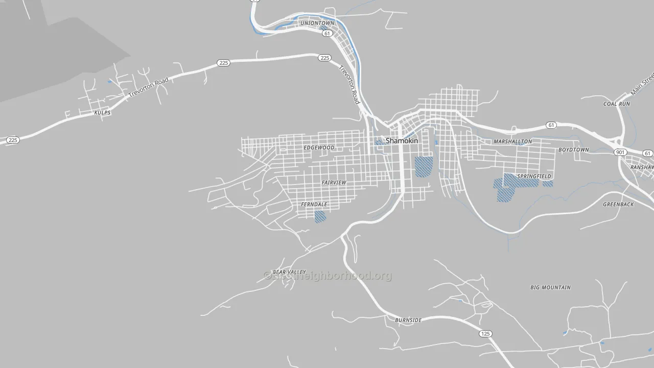 Transit Grade map of Fairview-Ferndale, PA