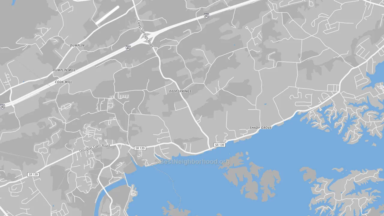 Transit Grade map of Fairview Heights, TN