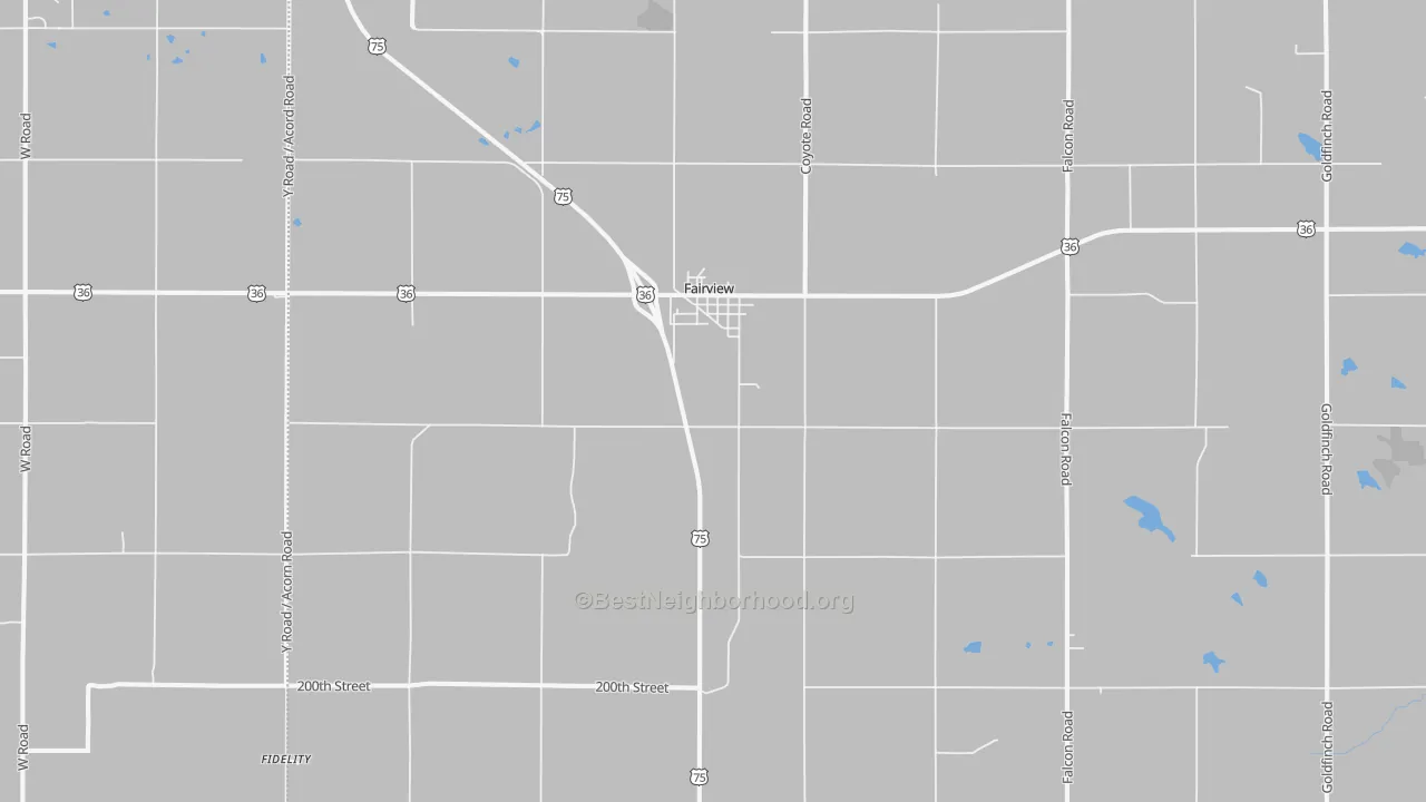 Transit Grade map of Fairview, KS