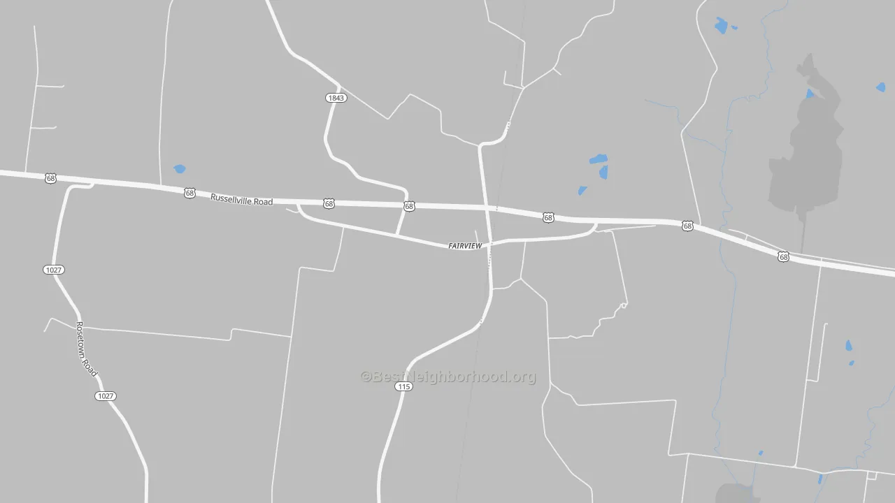 Transit Grade map of Fairview, KY