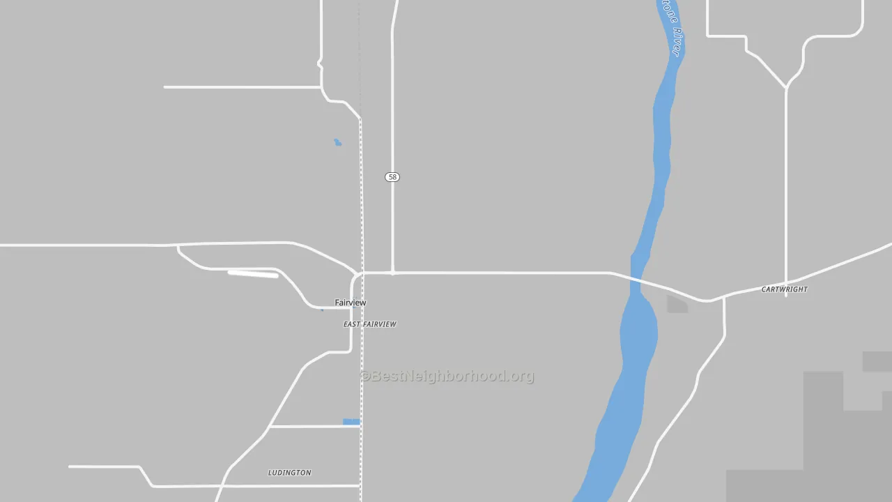 Transit Grade map of Fairview, ND