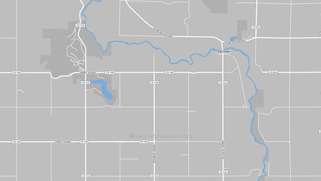 Transit Grade map of Fairview, SD