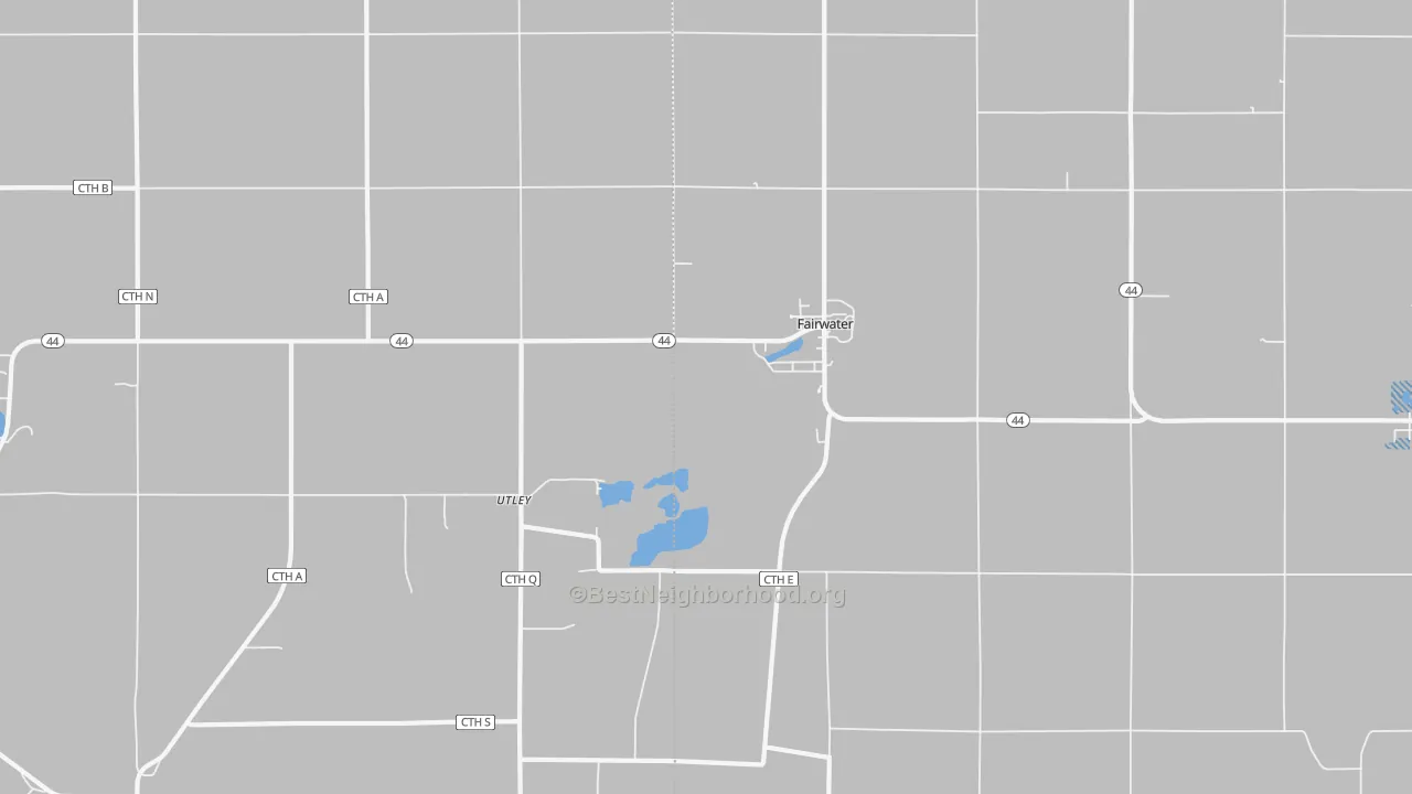 Transit Grade map of Fairwater, WI