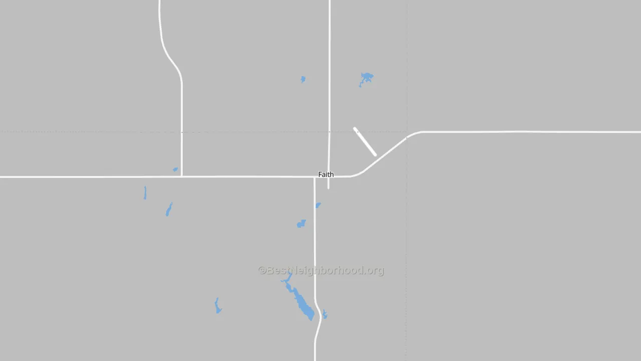 Transit Grade map of Faith, SD