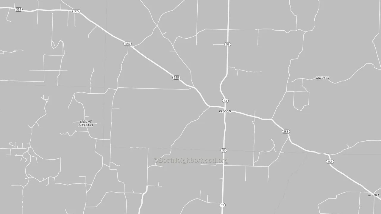 Transit Grade map of Falcon, AR
