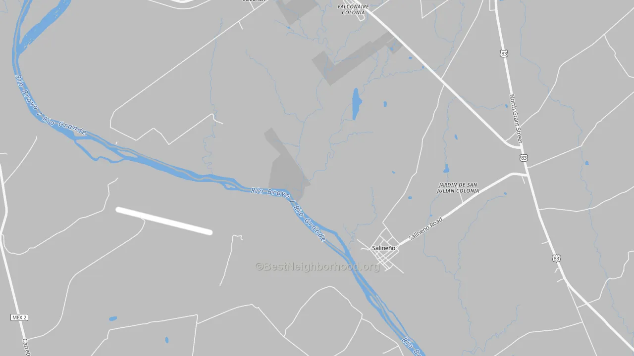 Transit Grade map of Falcon Village, TX