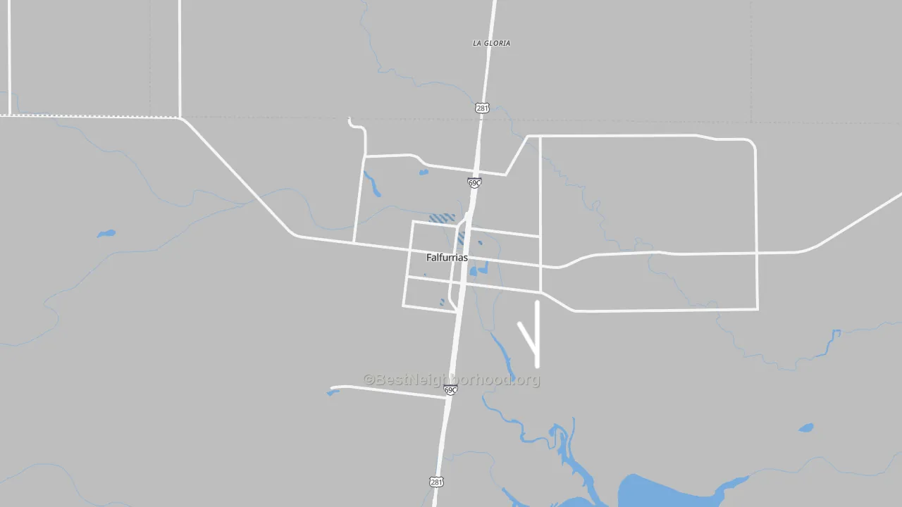 Transit Grade map of Falfurrias, TX