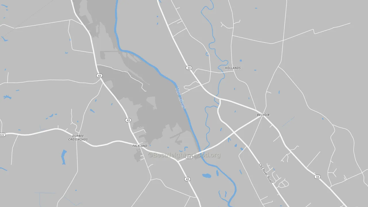 Transit Grade map of Falkland, NC