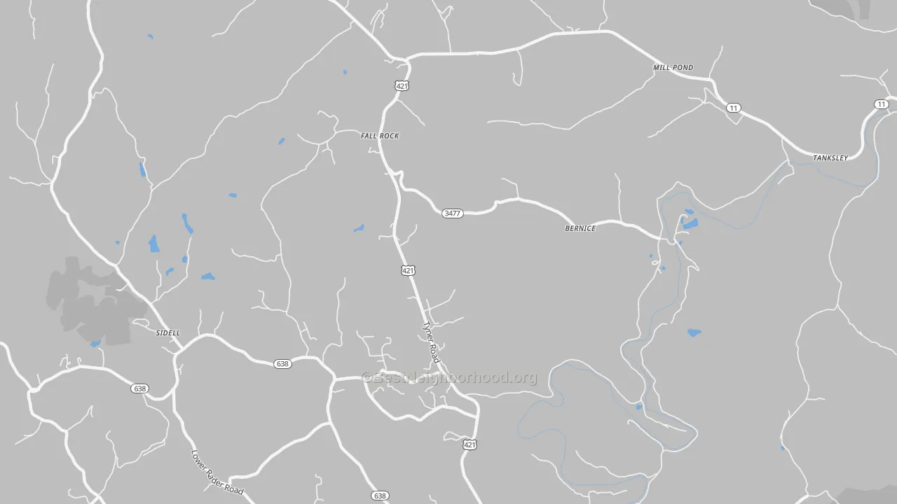 Transit Grade map of Fall Rock, KY